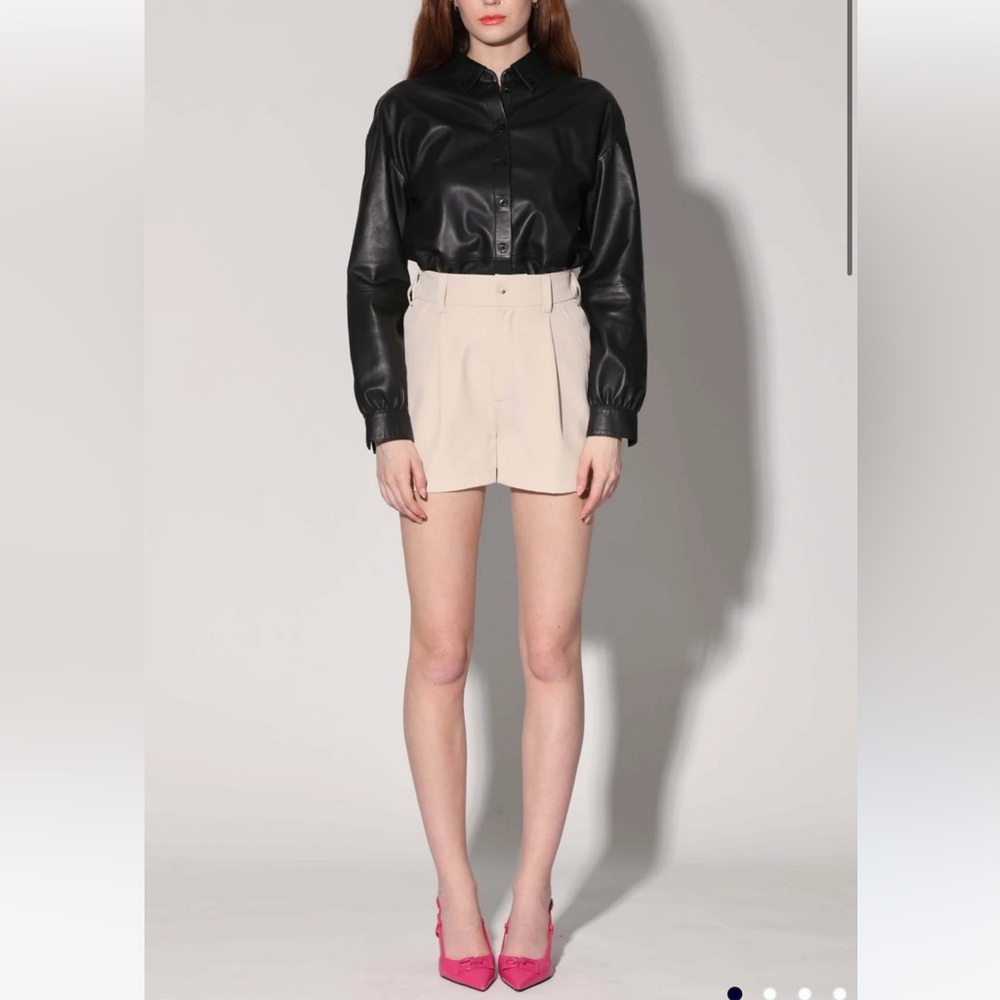 NWT walter baker Jasmine short in bone size L - Picture 7 of 9